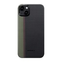 Apple iPhone 15 Plus Uyumlu Kılıf Magsafe Şarj Özellikli 600D Aramid Fiber Pitaka Tactile Woven Orchestra Serisi Overture Kapak - 1