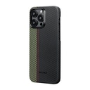 Apple iPhone 15 Pro Max Uyumlu Kılıf Magsafe Şarj Özellikli 600D Aramid Fiber Pitaka Tactile Woven Orchestra Serisi Overture Kapak - 2