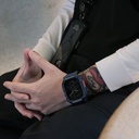 Apple Watch Ultra 49mm Uyumlu Skinarma Mecha 2in1 TPU Kasa Koruyucu + Silikon Kordon - 9