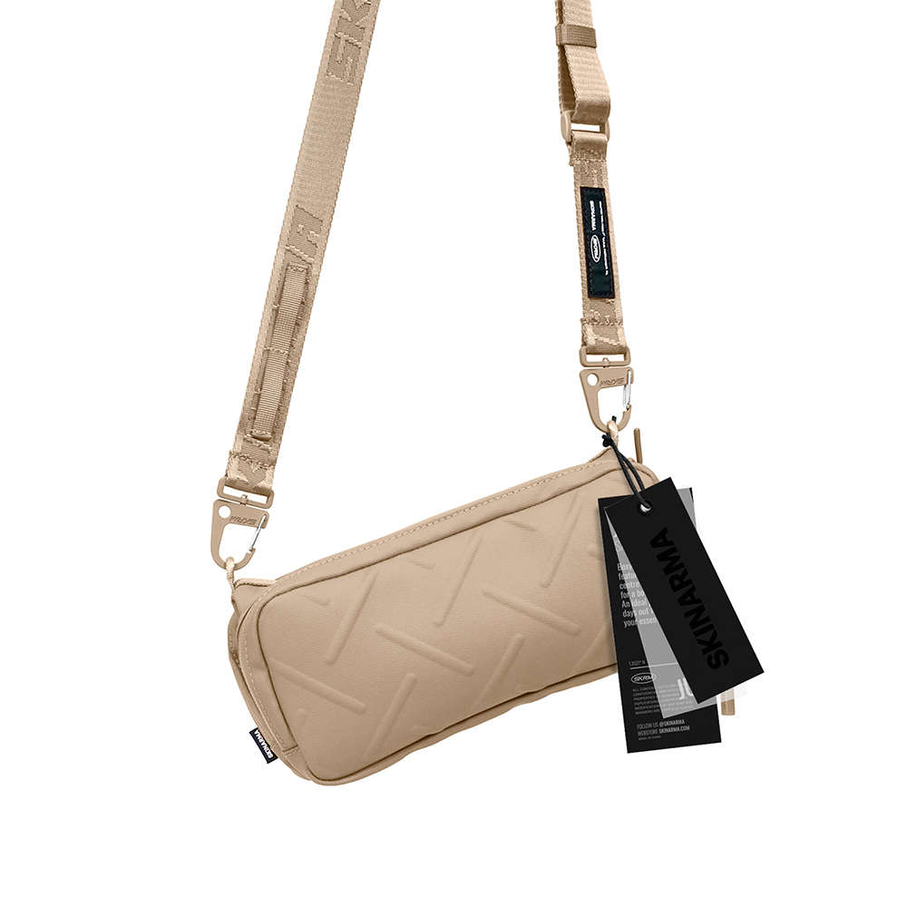 Skinarma Sacoche Juno Cross-Hatch Desenli Naylon Scout Boyun Askı Kayışlı Çapraz Vücut Çantası - 4