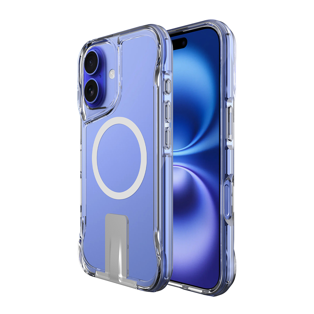 Apple iPhone 16 Uyumlu Kılıf Magsafe Şarj Özellikli Zore T-Max Standlı Kapak - 1