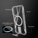 Apple iPhone 16 Uyumlu Kılıf Magsafe Şarj Özellikli Zore T-Max Standlı Kapak - 6