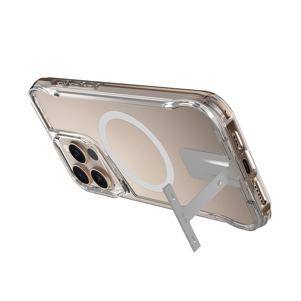 Apple iPhone 16 Pro Uyumlu Kılıf Magsafe Şarj Özellikli Zore T-Max Standlı Kapak - 3