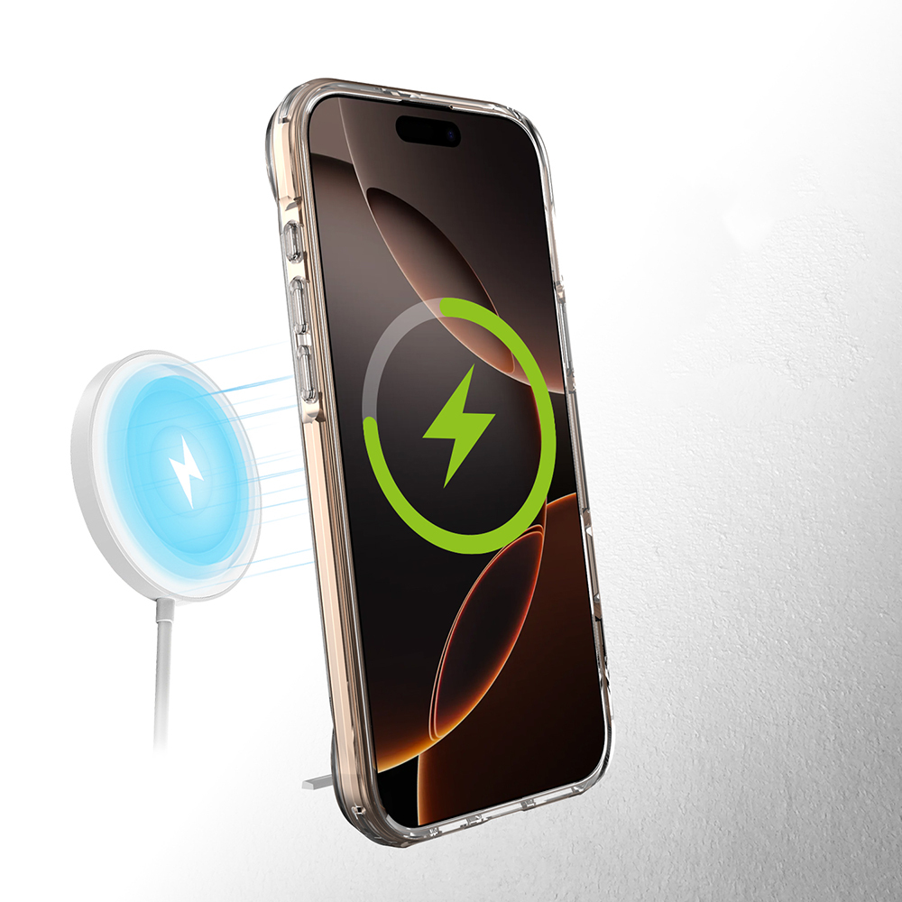 Apple iPhone 16 Pro Max Uyumlu Kılıf Magsafe Şarj Özellikli Zore T-Max Standlı Kapak - 8