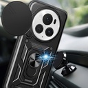 Honor Magic 6 Pro Uyumlu Kılıf Magnetik Standlı Kamera Korumalı Zore Sürgülü Vega Kapak - 3