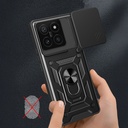 Xiaomi 14T Kılıf Magnetik Standlı Kamera Korumalı Zore Sürgülü Vega Kapak - 5