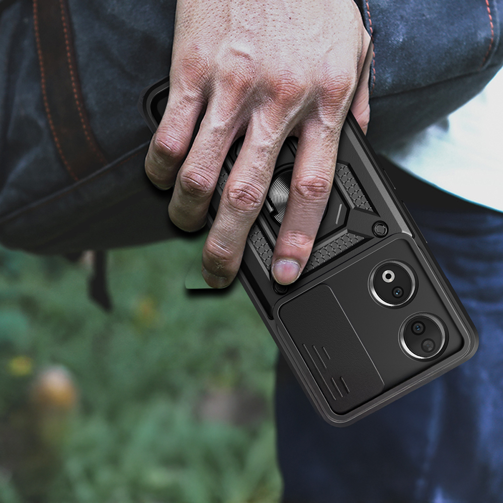 Honor 90 Kılıf Magnetik Standlı Kamera Korumalı Zore Sürgülü Vega Kapak - 8