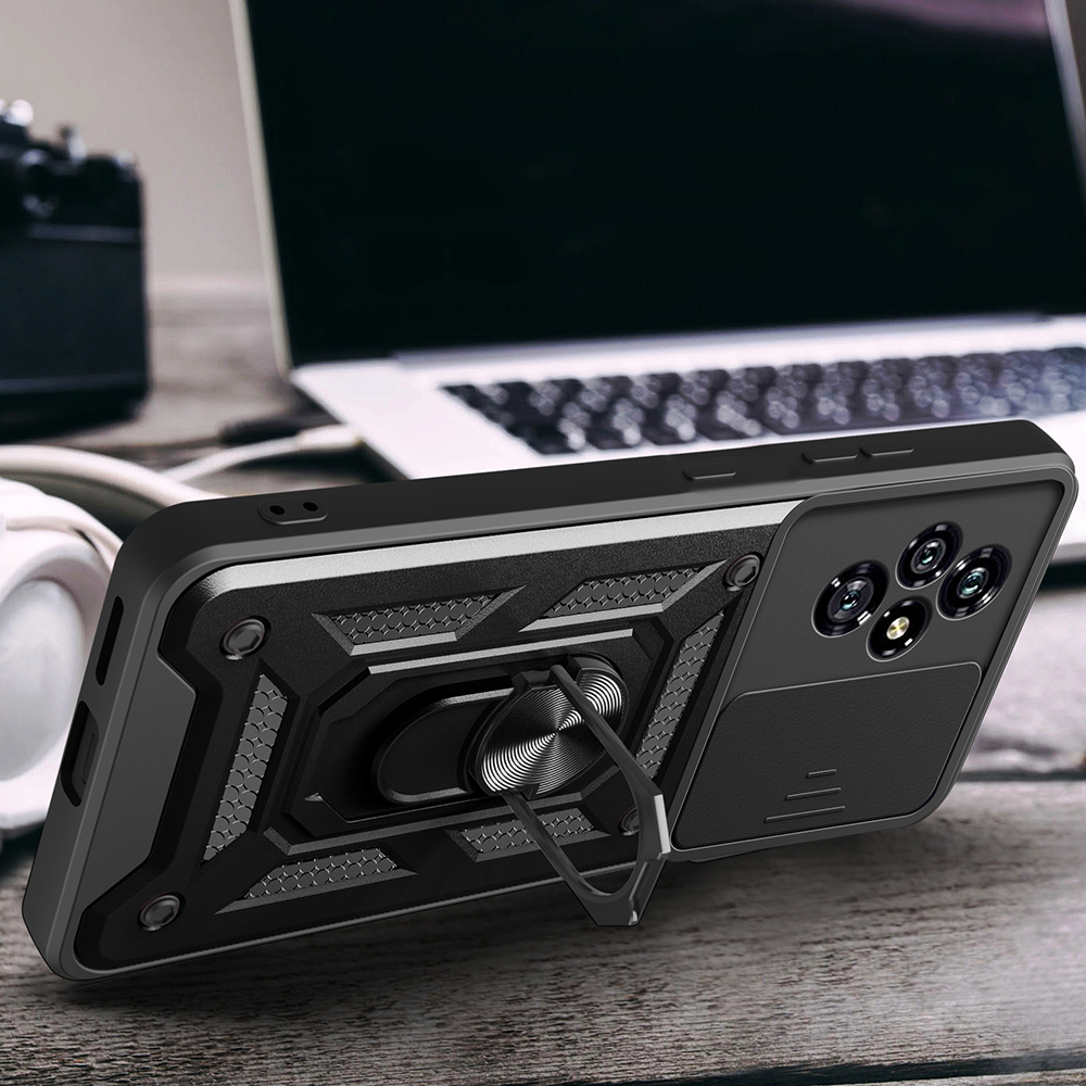 Honor 200 Kılıf Magnetik Standlı Kamera Korumalı Zore Sürgülü Vega Kapak - 7