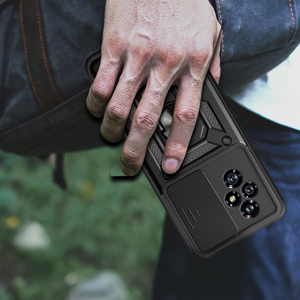 Honor 200 Kılıf Magnetik Standlı Kamera Korumalı Zore Sürgülü Vega Kapak - 9