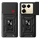 İnfinix Note 40 Pro Kılıf Magnetik Standlı Kamera Korumalı Zore Sürgülü Vega Kapak - 9