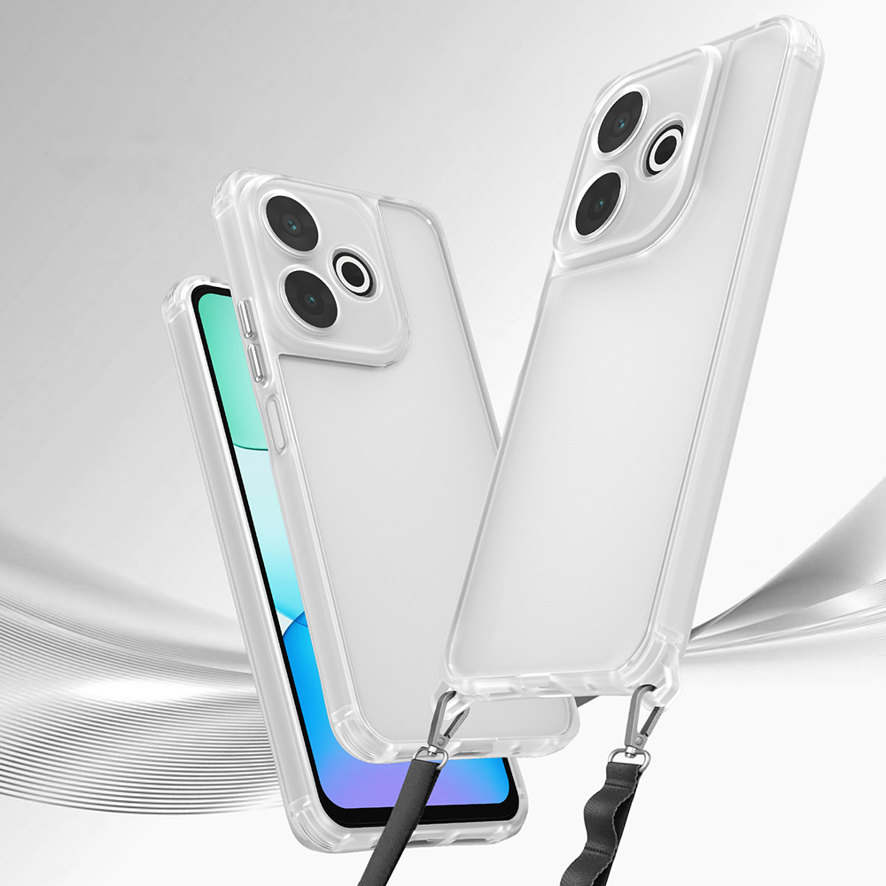 Xiaomi Redmi 13 4G Uyumlu Kılıf Airbagli Takılabilir Askı Aparatlı Zore Snap Silikon Kapak - 1