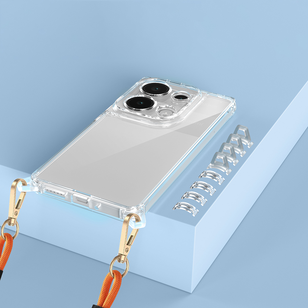 Xiaomi Redmi Note 13 Pro 4G Uyumlu Kılıf Airbagli Takılabilir Askı Aparatlı Zore Snap Silikon Kapak - 2