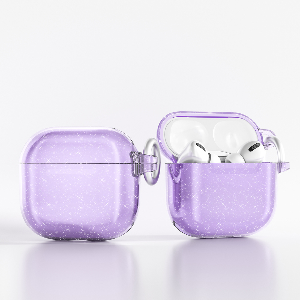 Apple Airpods 4 Uyumlu Zore Allstar Airbag 32 Parlayan Simli Saydam Renkli Kılıf - 3