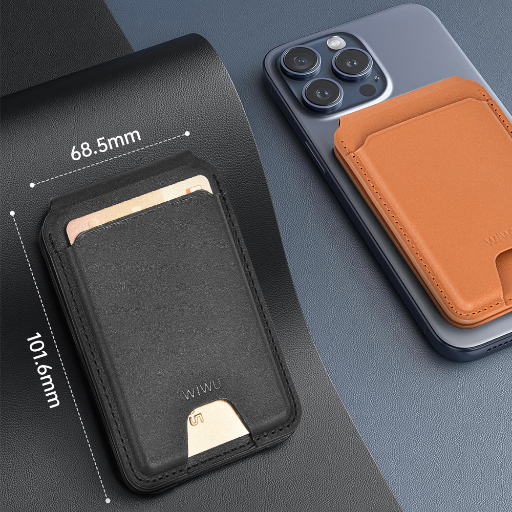 Wiwu MW-005 Magnetik Standlı Kartlık Qi Kablosuz Şarj Uyumlu FindMy Özellikli Mag Wallet - 16