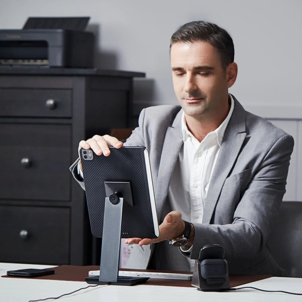 Apple iPad Pro 11 2020 Uyumlu (2.Nesil) Kılıf Aramid Fiber Pitaka Ultra-Slim Classic Serisi Tablet Kapak - 8