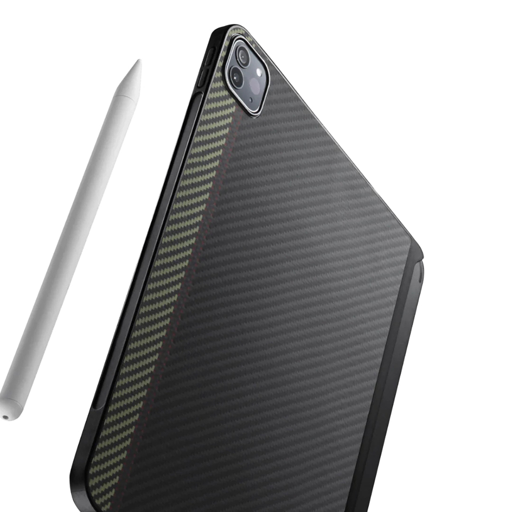 Apple iPad Pro 11 2020 Uyumlu (2.Nesil) Kılıf Aramid Fiber Pitaka Ultra-Slim Classic Serisi Tablet Kapak - 12