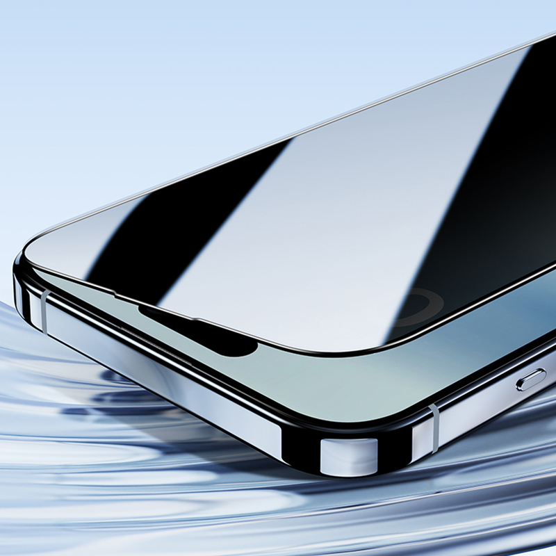 Apple iPhone 16 Pro Uyumlu Benks Ultra İnce Kenarlı Privacy Hayalet Ekran Koruyucu + Kolay Uygulama Aparatlı - 5