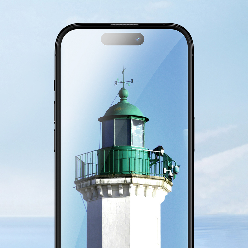 Apple iPhone 16 Pro Uyumlu Benks Ultra İnce Kenarlı Ekran Koruyucu + Kolay Uygulama Aparatlı - 5