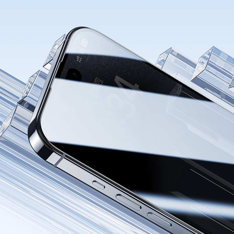 Apple iPhone 16 Pro Max Uyumlu Benks Ultra İnce Kenarlı Privacy Hayalet Ekran Koruyucu + Kolay Uygulama Aparatlı - 8