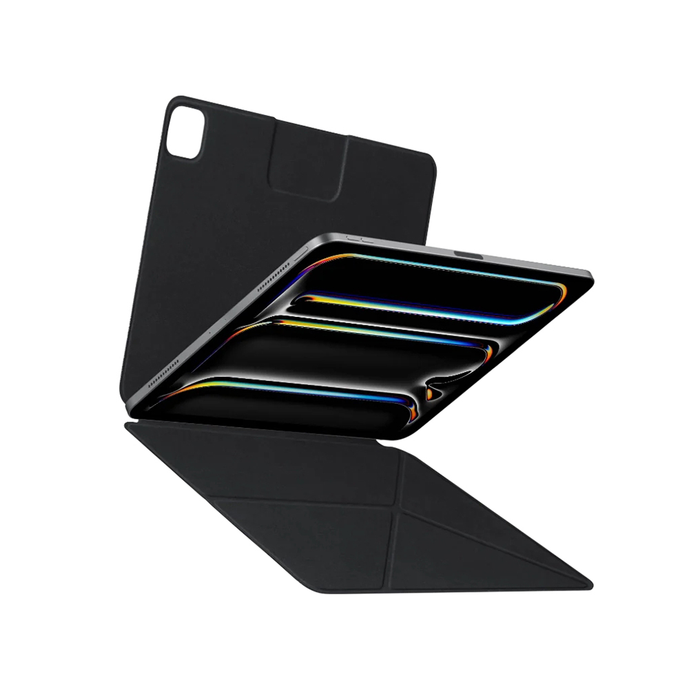 Apple iPad Air 10.9 2020 Uyumlu (4.Nesil) Pitaka MagEZ Falio 2 Kalem Bölmeli Standlı Kılıf - 3