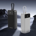 Lenyes PX355D Dijital LED Ekranlı Type-C ve Lightning Kablolu Powerbank 22.5W 30.000mAh - 6