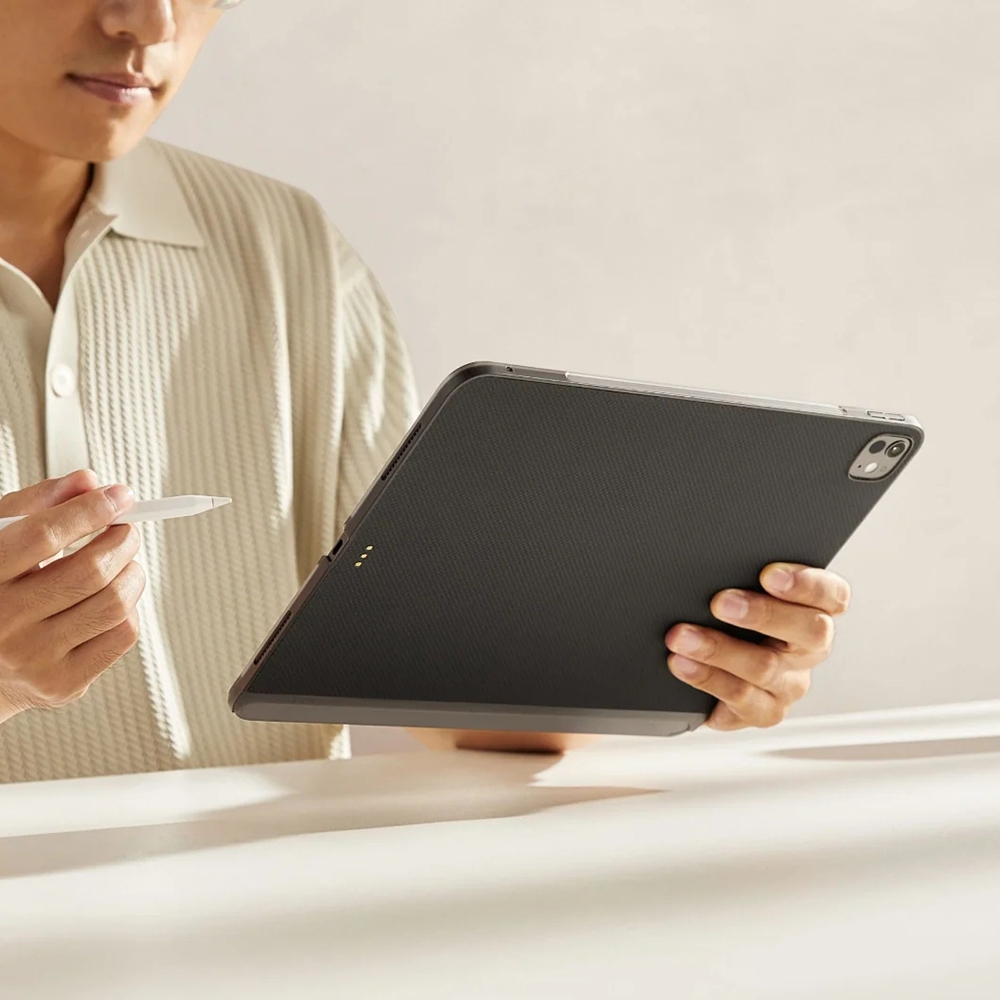 Apple iPad Pro 11 2024 Uyumlu Kılıf Aramid Fiber Pitaka Ultra-Slim Classic Serisi Tablet Kapak - 6