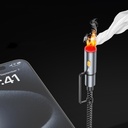 Lenyes LC112 Çoklu Şarj Kablolu Fener Ve Çakmaklık Özellikli 6in1 Kablo 240w 1M - 3