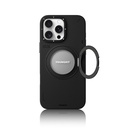 Apple iPhone 16 Pro Max Uyumlu Kılıf Magsafe Şarj Özellikli 360° Standlı Basit Mat Deri Desenli Youngkit Tech Leather Serisi Kapak - 5