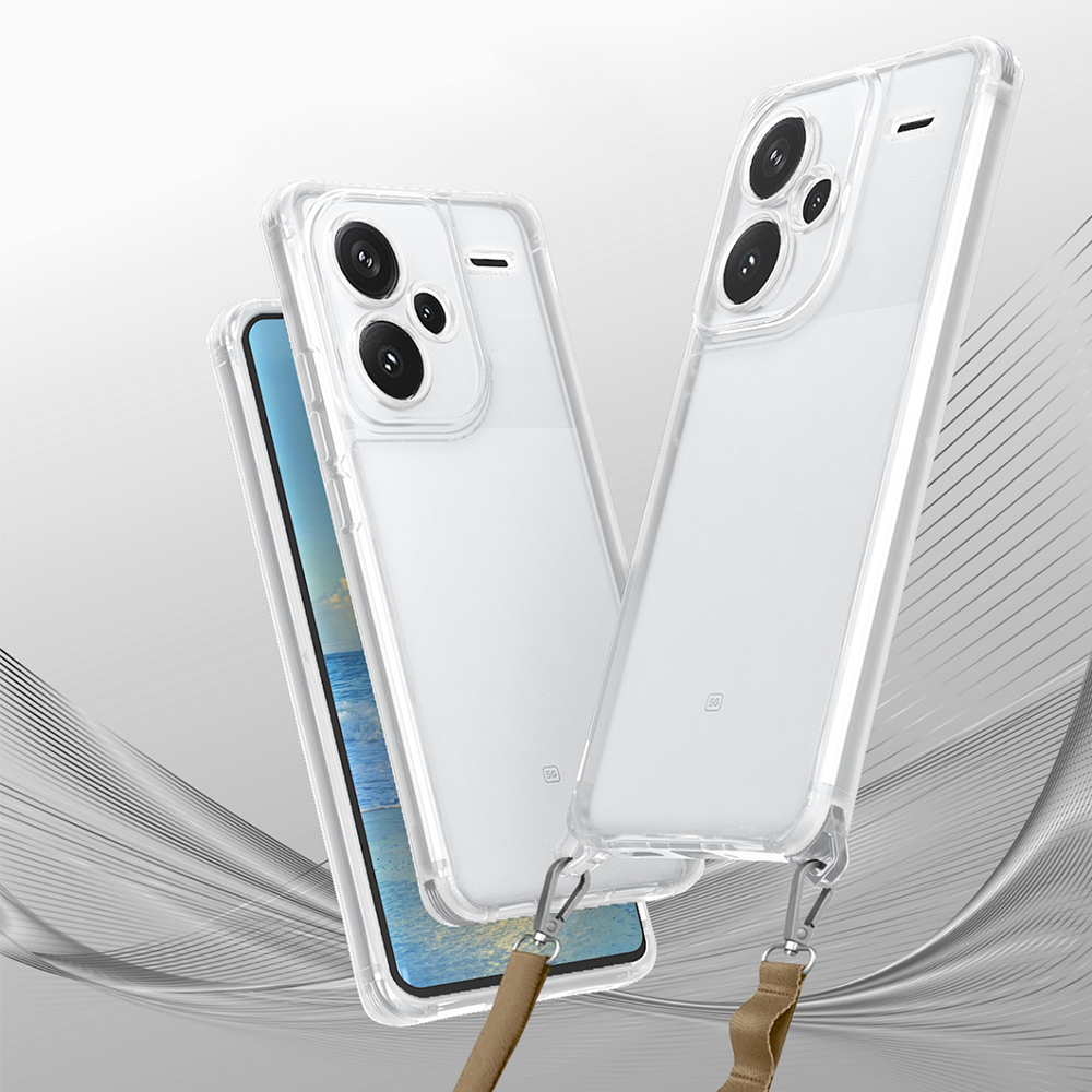 Xiaomi Redmi Note 13 Pro Plus 5G Uyumlu Kılıf Airbagli Takılabilir Askı Aparatlı Zore Snap Silikon Kapak - 1