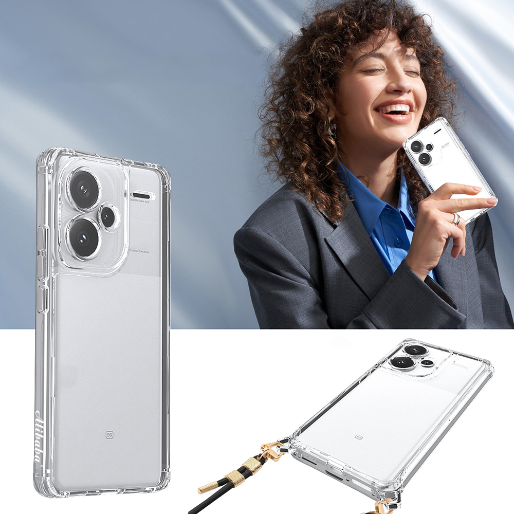 Xiaomi Redmi Note 13 Pro Plus 5G Uyumlu Kılıf Airbagli Takılabilir Askı Aparatlı Zore Snap Silikon Kapak - 3