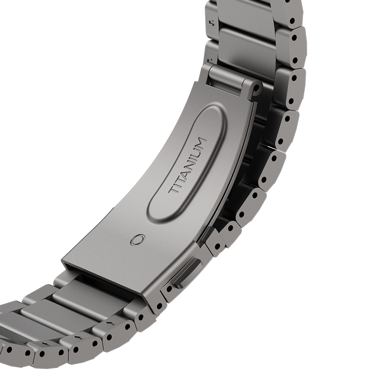 Apple Watch 7 45mm Uyumlu Benks Aero Titan Serisi Titanyum Metal Kordon - 3