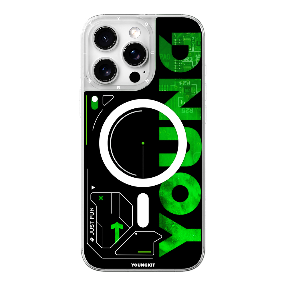 Apple iPhone 16 Pro Max Uyumlu Kılıf Magsafe Şarj Özellikli Airbagli Çift Katmanlı Youngkit Future Streamer Serisi Kapak - 1