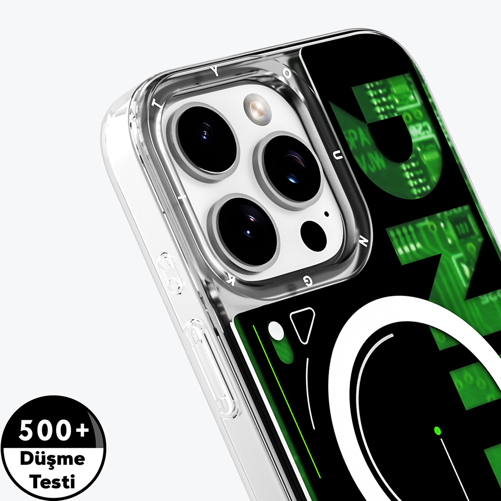 Apple iPhone 16 Pro Max Uyumlu Kılıf Magsafe Şarj Özellikli Airbagli Çift Katmanlı Youngkit Future Streamer Serisi Kapak - 10