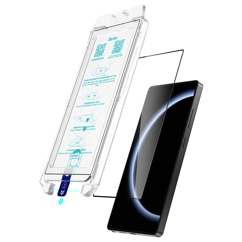 Samsung Galaxy S25 Uyumlu Ultra Benks Glass Warrior HD Cam Ekran Koruyucu + Kolay Uygulama Aparatlı - 3