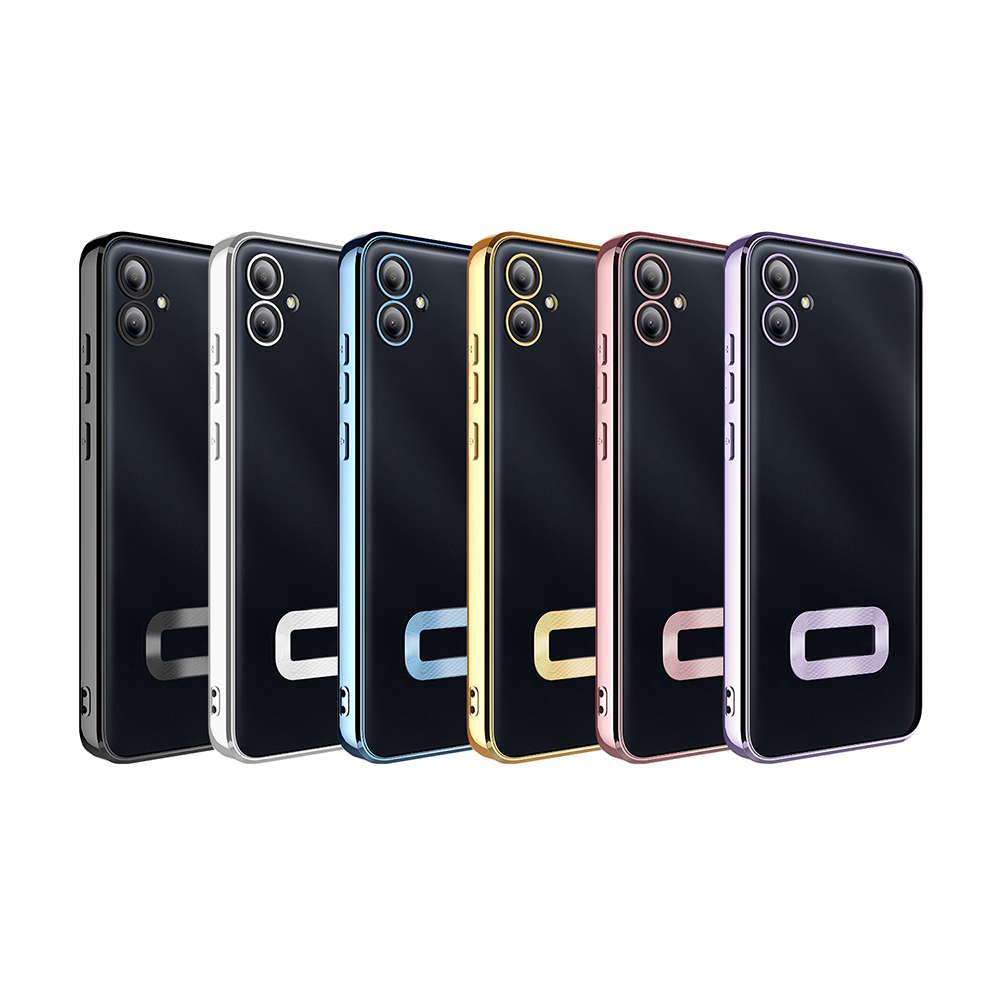 Samsung Galaxy A06 Uyumlu Kılıf Kamera Korumalı Logo Gösteren Zore Omega Kapak - 1