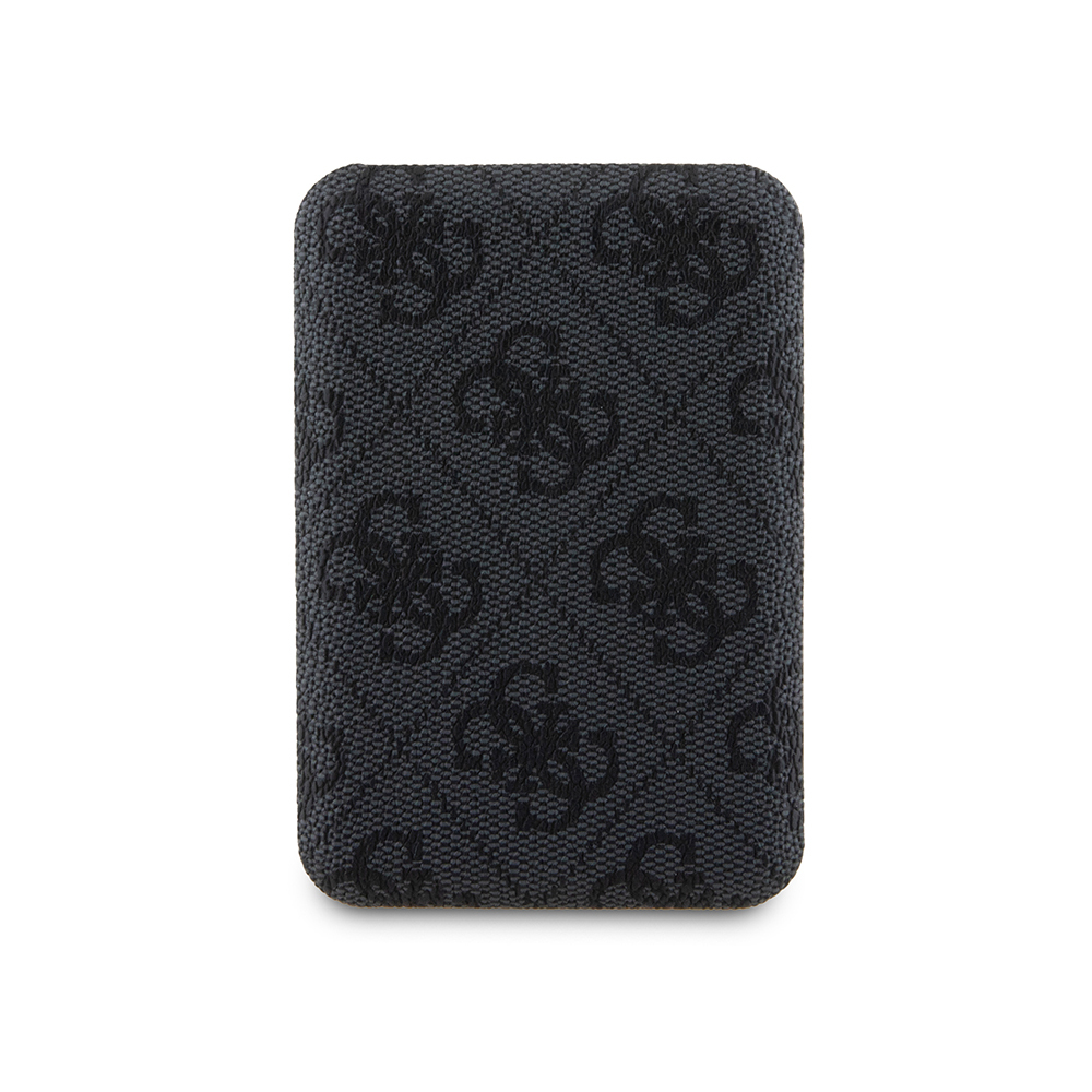 Guess Orjinal Lisanslı Dijital Led Göstergeli PU Deri 4G Desenli Metal Yazı Logolu Powerbank 5000mAh 15W - 1