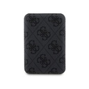 Guess Orjinal Lisanslı Dijital Led Göstergeli PU Deri 4G Desenli Metal Yazı Logolu Powerbank 5000mAh 15W - 1