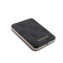 Guess Orjinal Lisanslı Dijital Led Göstergeli PU Deri 4G Desenli Metal Yazı Logolu Powerbank 5000mAh 15W - 2