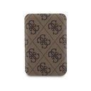 Guess Orjinal Lisanslı Dijital Led Göstergeli PU Deri 4G Desenli Metal Yazı Logolu Powerbank 5000mAh 15W - 3