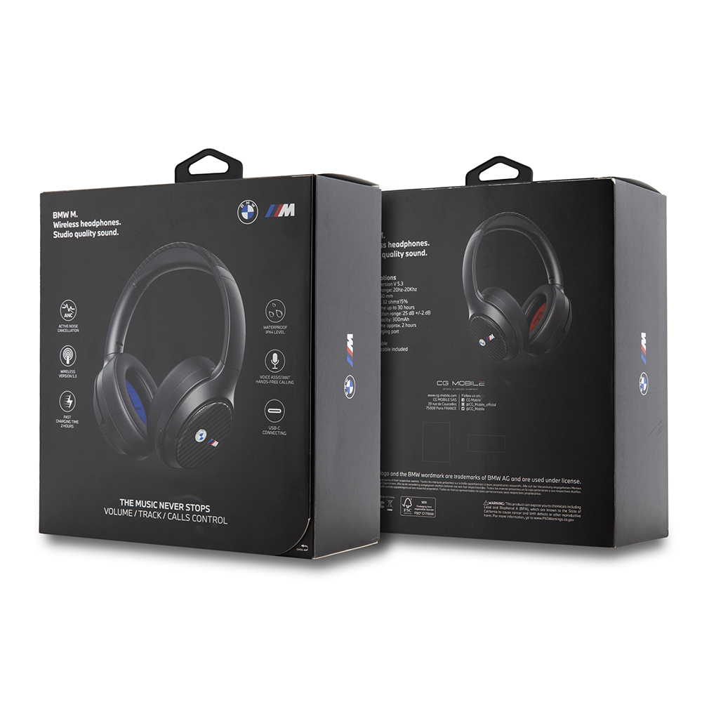 BMW Orjinal Lisanslı ANC/ENC Özellikli Kulak Üstü Bluetooth Kulaklık M Edition Karbon Dizayn v5.3 - 3