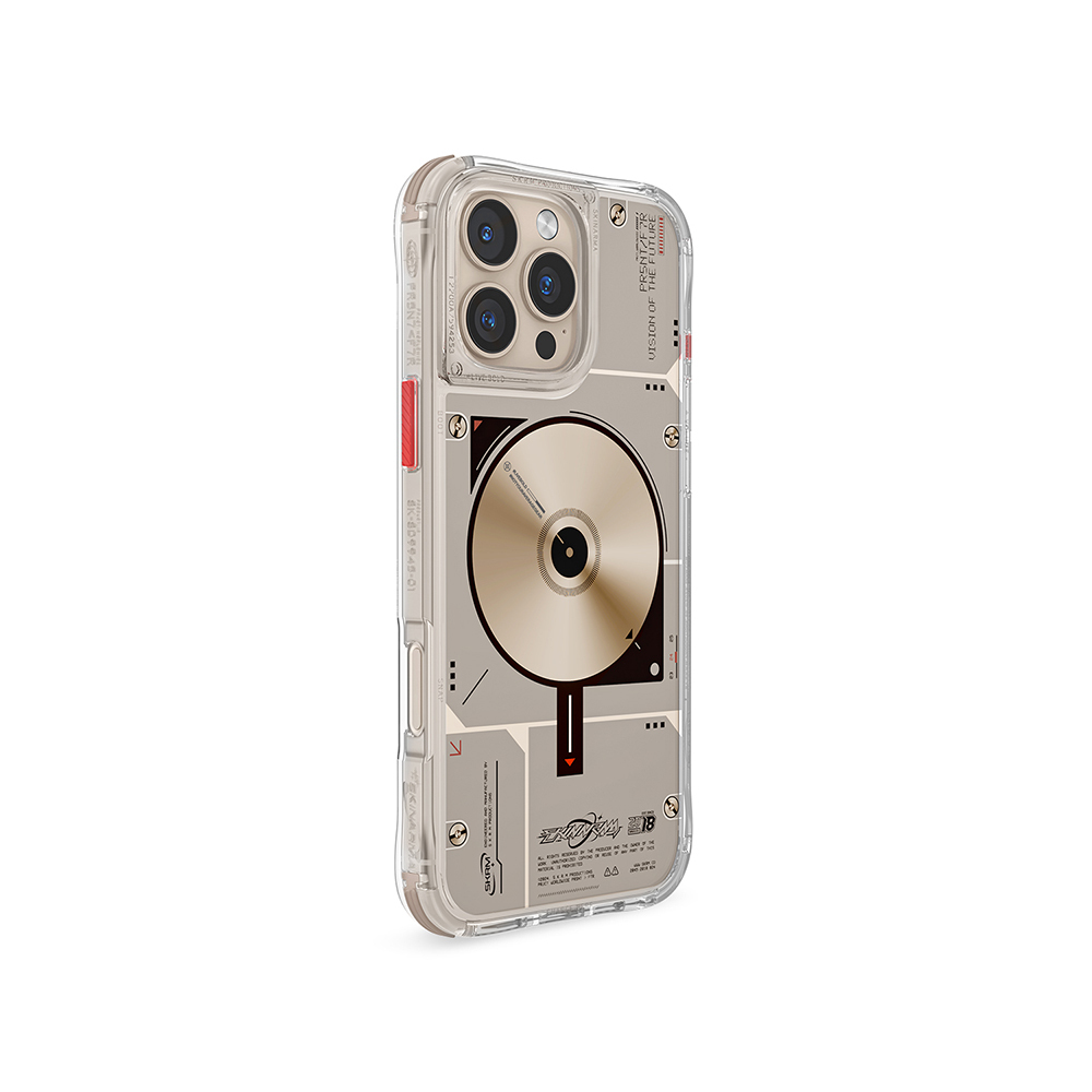 Apple iPhone 16 Pro Max Uyumlu Kılıf Magsafe Şarj Özellikli Disk Desenli Airbag Tasarımlı Skinarma Nova Kapak - 6