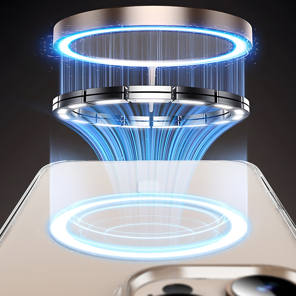 Apple iPhone 16 Pro Uyumlu Kılıf Wiwu MCC-102 Magnetic Crystal Sert PC Kapak - 5