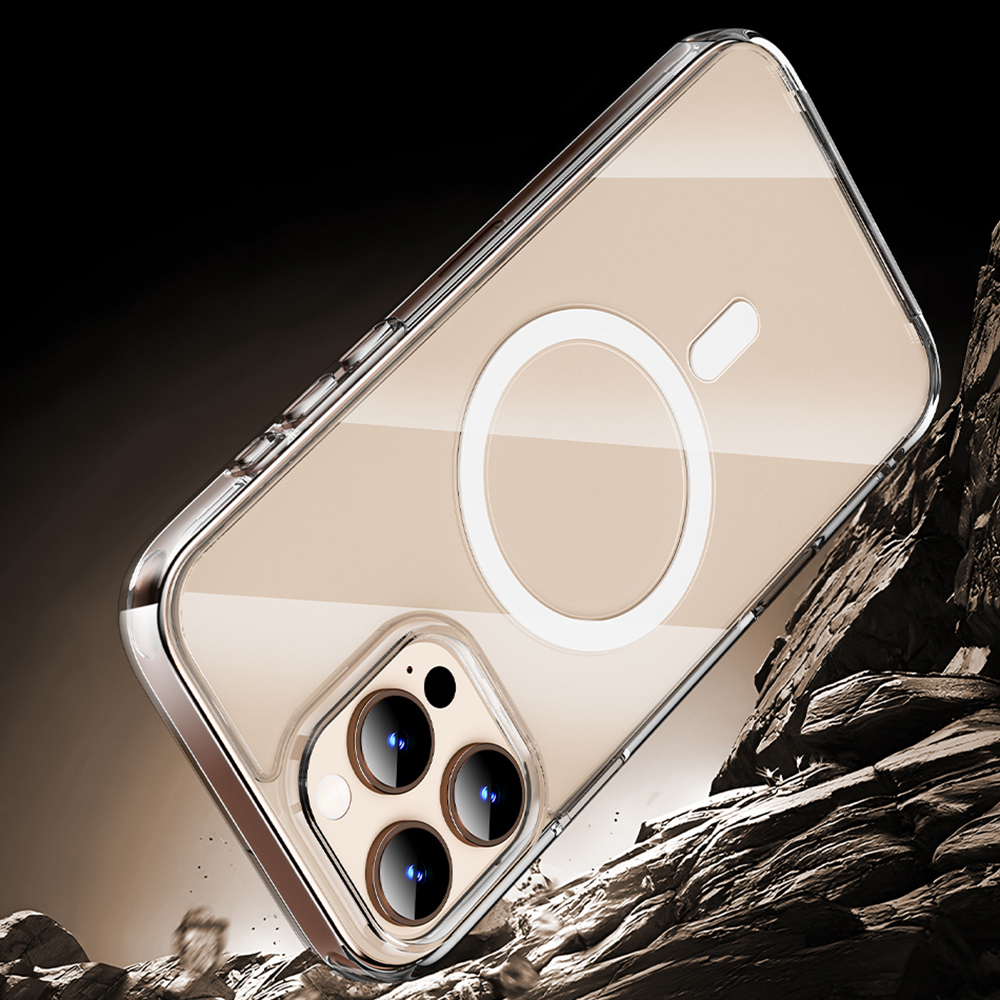 Apple iPhone 16 Pro Uyumlu Kılıf Wiwu MCC-102 Magnetic Crystal Sert PC Kapak - 7