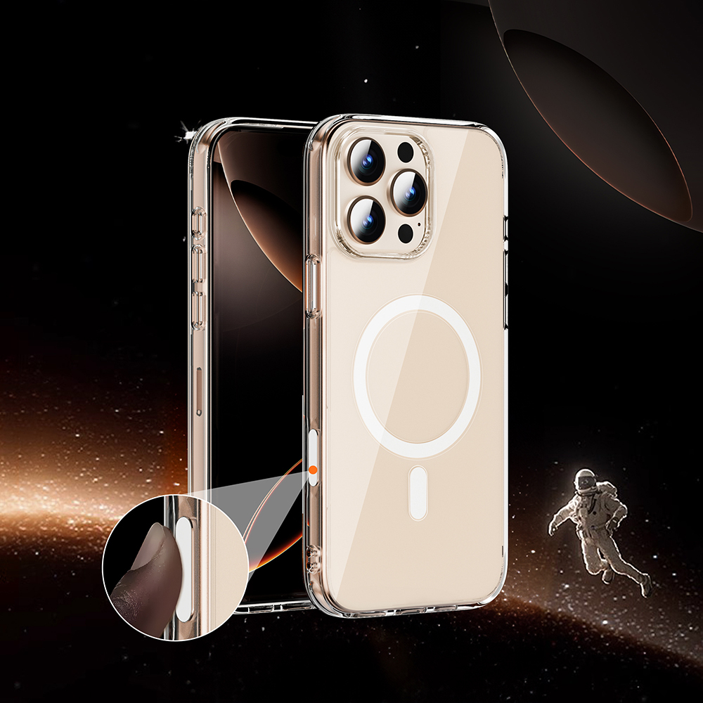 Apple iPhone 16 Pro Uyumlu Kılıf Wiwu MCC-102 Magnetic Crystal Sert PC Kapak - 9