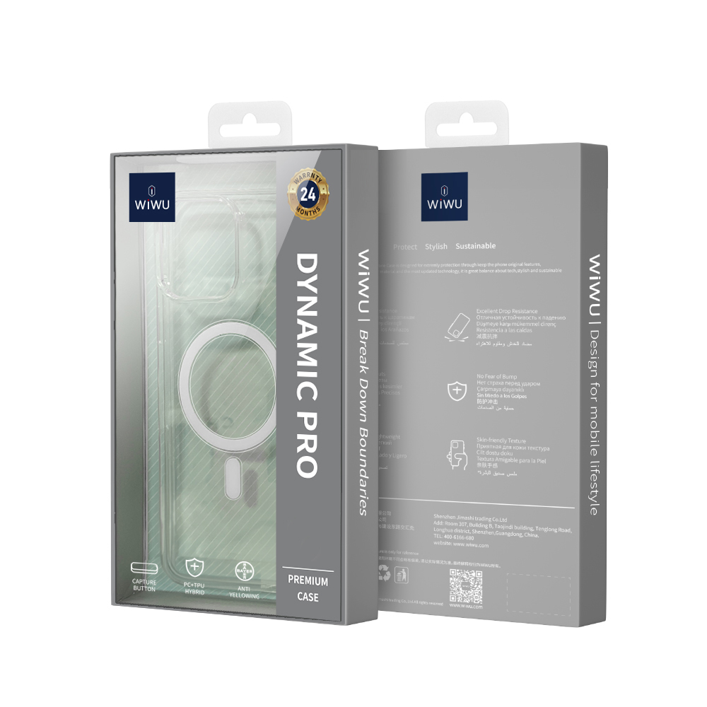Apple iPhone 16 Pro Max Uyumlu Kılıf Wiwu MCC-102 Magnetic Crystal Sert PC Kapak - 4