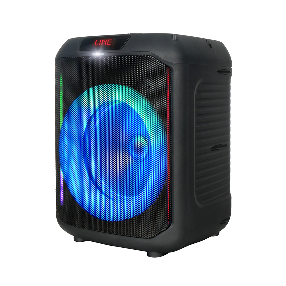 Zore GD-907 Dijital LED Göstergeli FM Radyolu Mikrofonlu RGB TWS 8 inç Stereo Bass Kablosuz Karaoke Hoparlör - 1