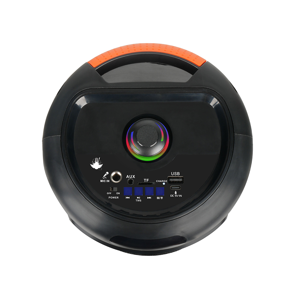 Zore GD-692 FM Radyolu Mikrofonlu RGB TWS 6.5 inç Stereo Bass Kablosuz Karaoke Hoparlör - 5