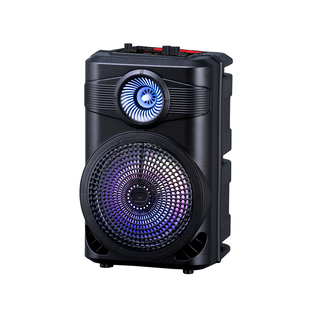 Zore GD-904 Dijital LED Göstergeli FM Radyolu Mikrofonlu RGB TWS 8 inç Stereo Bass Kablosuz Karaoke Hoparlör - 1