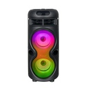 Zore GD-2402 Dijital LED Göstergeli FM Radyolu Mikrofonlu RGB TWS Çift 4 inç Stereo Bass Kablosuz Karaoke Hoparlör - 3