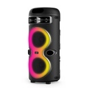 Zore GD-2402 Dijital LED Göstergeli FM Radyolu Mikrofonlu RGB TWS Çift 4 inç Stereo Bass Kablosuz Karaoke Hoparlör - 4